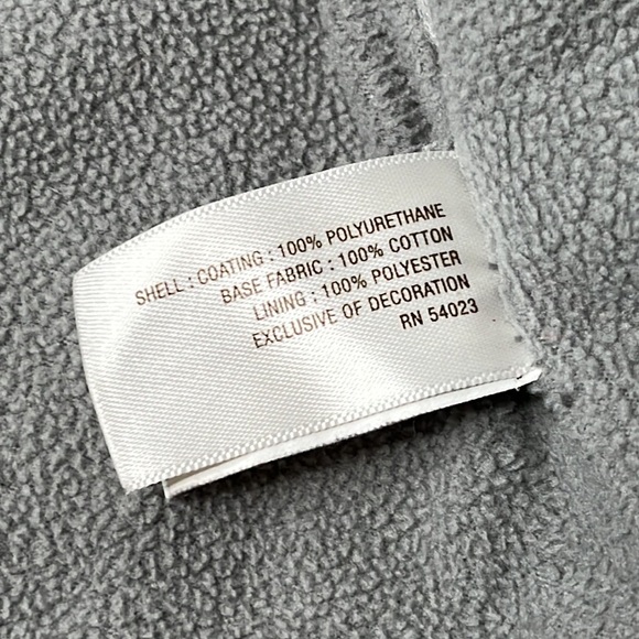 Old Navy Airplane Toddler Fleece Lined Raincoat Gray Red Zip Front Hoodie 2T - Picture 8 of 10